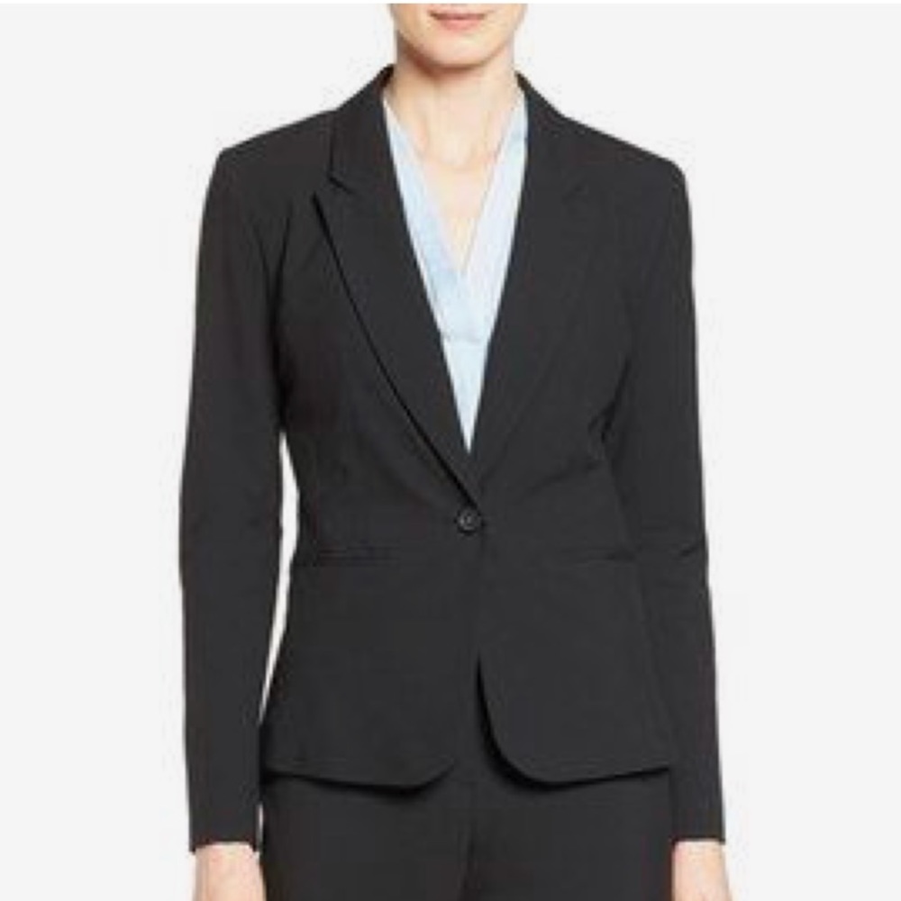 Halogen Black Twill Blazer